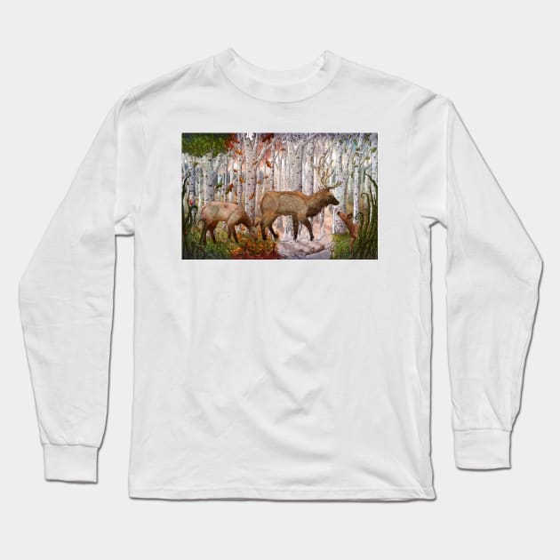 A Migration Through Time Long Sleeve T-Shirt by TaylorRoseMakesArt
